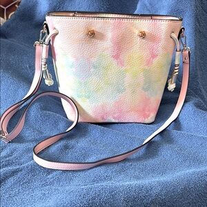 Multicolor Tie-Dye Bucket Bag